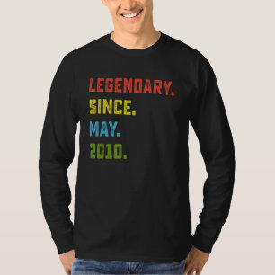 Camiseta 12 años legendario desde mayo de 2010 12 años O