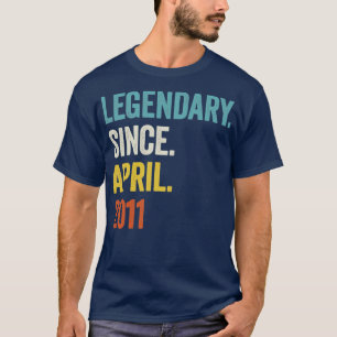 Camiseta 12 años legendarios desde abril de 2011 12º cumple