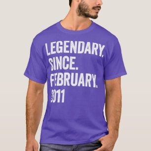 Camiseta 12 años legendarios desde febrero de 2011 12º naci