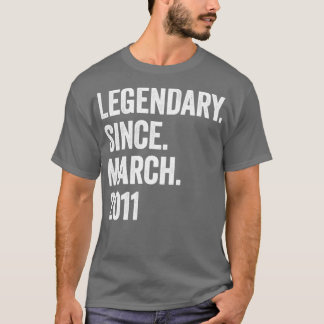 Camiseta 12 años legendarios desde marzo de 2011 12º cumple
