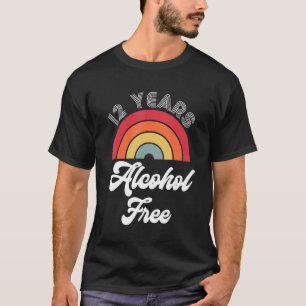 Camiseta 12 años Sober Alcohol Aniversario De La Sobriedad 