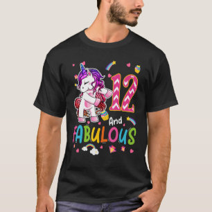 Camiseta 12 Años Y Fabuloso Nacimiento Del Arcoiris Unicorn
