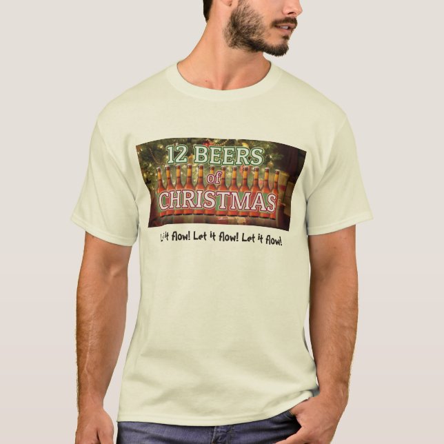 Camiseta 12 Cervezas de Navidades (Anverso)
