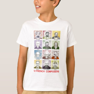 Camiseta 12 compositores franceses