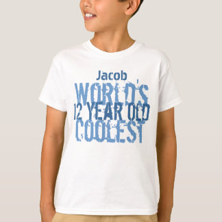 Camiseta 12° cumpleaños del niño de 12 años más frío del mu