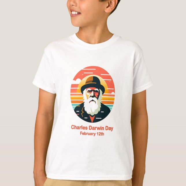 Camiseta 12 de febrero Día de Charles Darwin (Anverso)