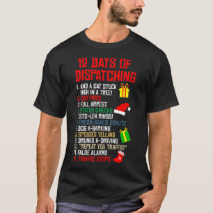 Camiseta 12 Días De Envío De Navidades Pajama X-mas Disp