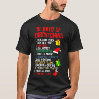 Camiseta 12 Días De Envío De Navidades Pajama X-mas Disp