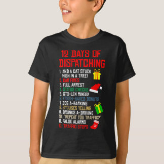 Camiseta 12 Días De Envío De Navidades Pajama X-mas Disp