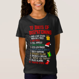 Camiseta 12 Días De Envío De Navidades Pajama X-mas Disp