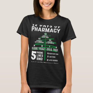 Camiseta 12 días de farmacia, farmacia navidad, farmacia