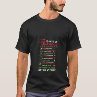 Camiseta 12 días de farmacia Navidades divertidos Farmacia