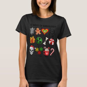 Camiseta 12 Días De Radiología Técnico De Rayos X Ct Mri Fe