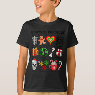 Camiseta 12 Días De Radiología Técnico De Rayos X Ct Mri Fe