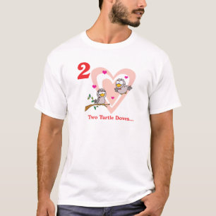 Camiseta 12 días dos palomas de tortuga