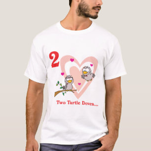 Camiseta 12 días dos palomas de tortuga