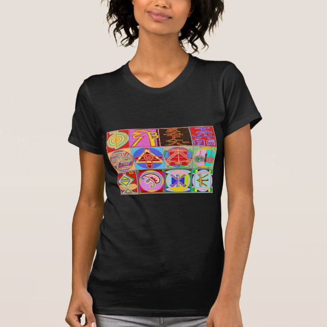 Camiseta 12 diseños de la cura de Reiki n Karuna Reiki (Anverso)