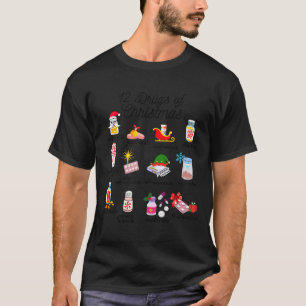 Camiseta 12 drogas de Navidad enfermera técnica de farmacia