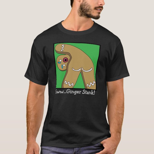 Camiseta 12 Farts del pan de jengibre del navidad (Anverso)