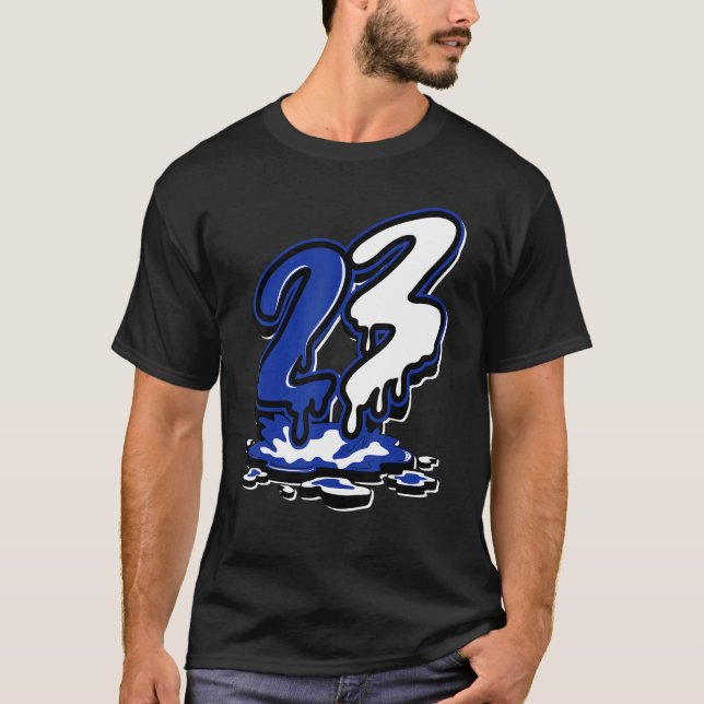 Camiseta 12 Hyper Royal Number 23 Air Hyper Royal 12s (Anverso)