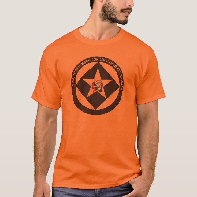 Camiseta 12 Infbat Luchtmobiele Brigade logo 2 (Anverso)