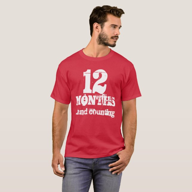 Camiseta 12 meses de sobriedad (Anverso completo)