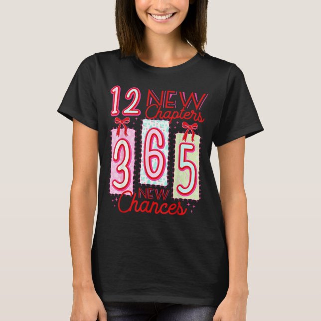 Camiseta 12 New Chapters 365 New Chances 2026 Happy New Yea (Anverso)