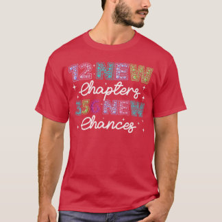 Camiseta 12 New Chapters 365 New Chances Happy New Year 202