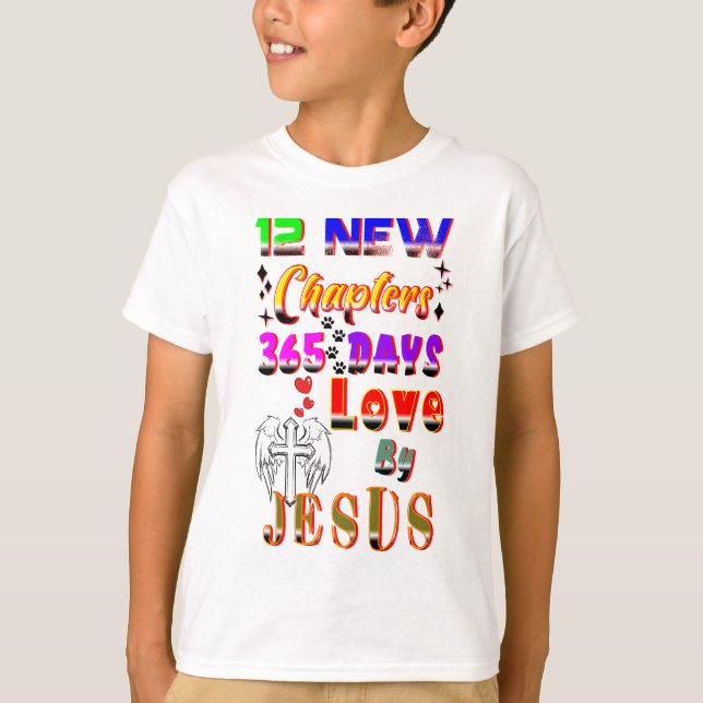 Camiseta 12 Nuevos Capítulos 365 Días De Amor Por Jesús (Anverso)