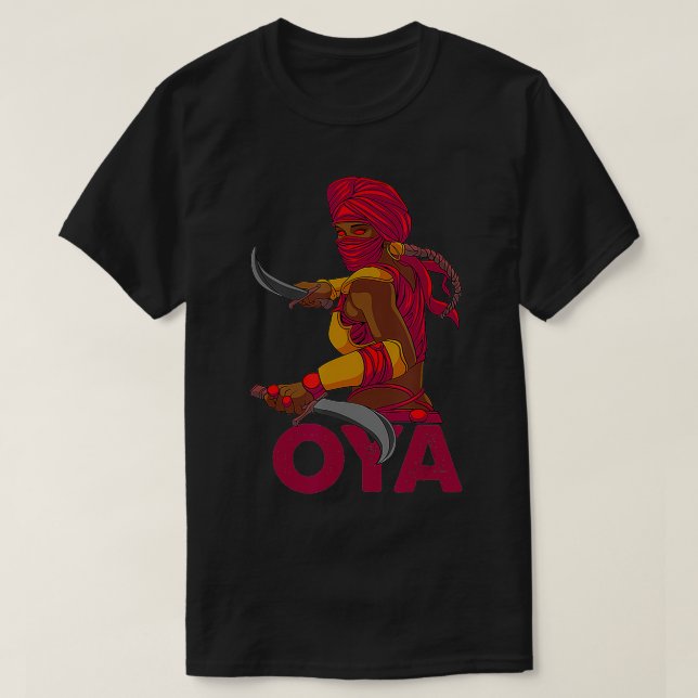 Camiseta 12 Orisha Oya Yoruba Diosa Africana Dioses African (Diseño del anverso)