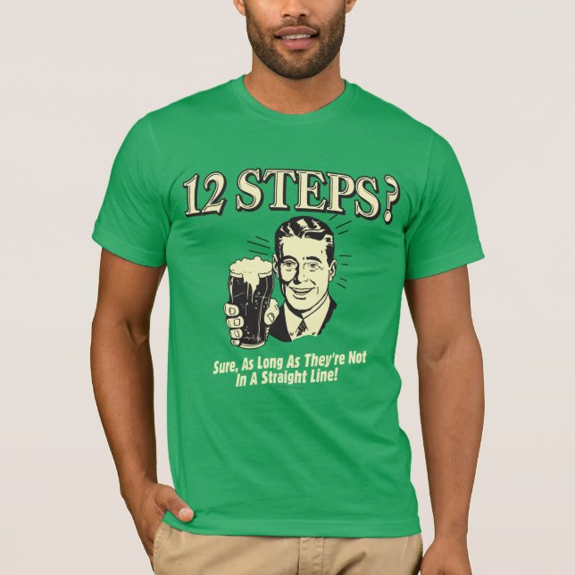 Camiseta 12 Pasos: No En Una Línea Directa (Anverso)