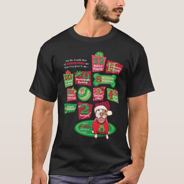 Camiseta 12 perros del navidad (Anverso)