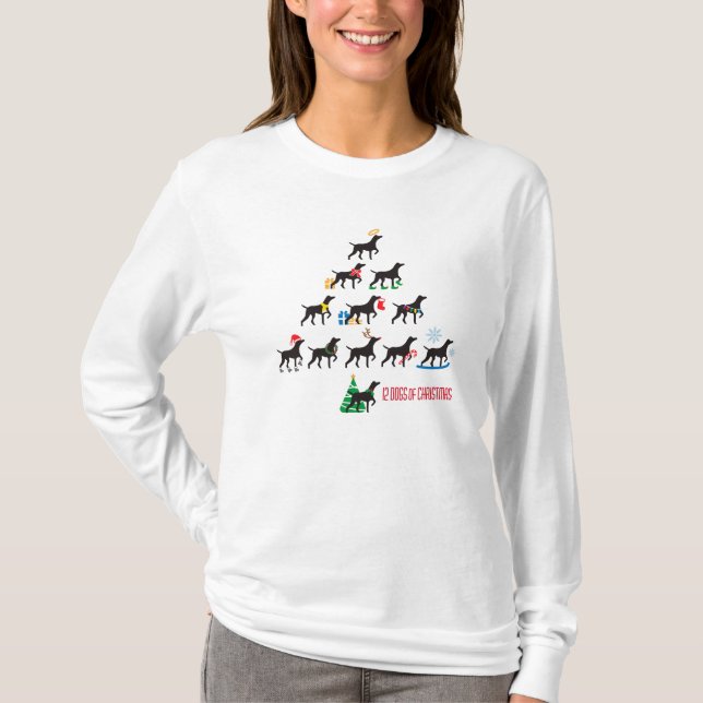 Camiseta 12 perros del navidad (Anverso)
