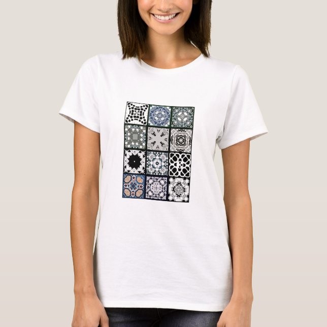 Camiseta 12 tejas cuadradas (Anverso)