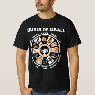 Camiseta 12 Trece tribus de Israel Hebreo-Judá