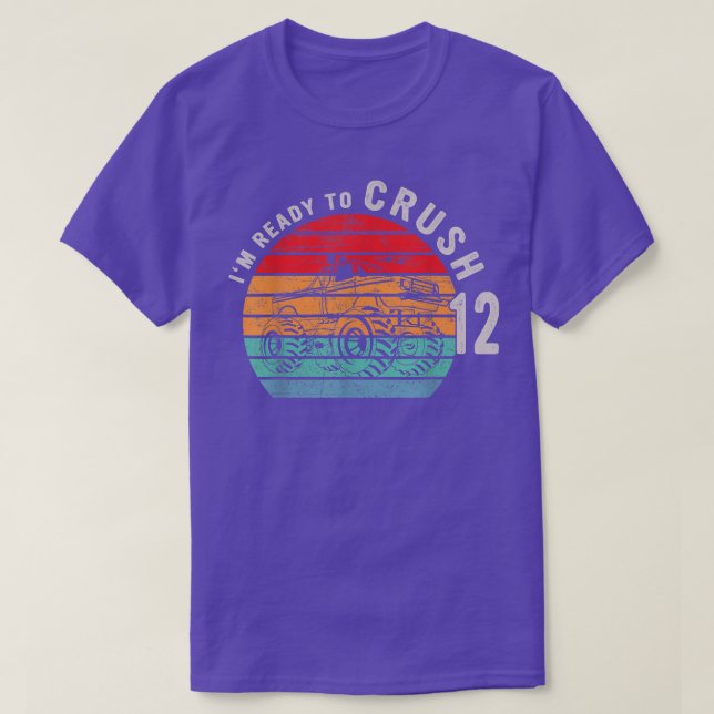 Camiseta 12th Birthday Gift I'm Ready To Crush 12 Monster T (Diseño del anverso)