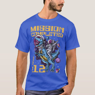 Camiseta 12th Birthday Mission Completed I'm Now 12 Years O