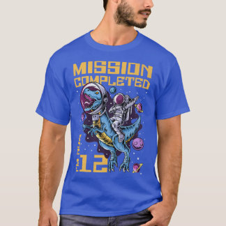Camiseta 12th Birthday Mission Completed I'm Now 12 Years O