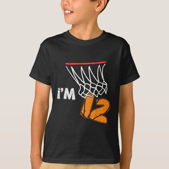 Camiseta 12th Birthday Sketll Im 12 Twelve Year Old Bday Bo (Anverso)