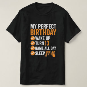 Camiseta 13º Turno 13 Mi Cumpleaños Perfecto Gaming