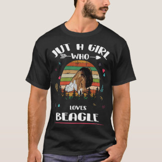 Camiseta 130 Sólo Un Chica Que Ama A Beagle