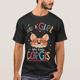 Camiseta 131 Sólo Un Chica Que Ama A Corgi