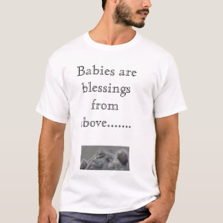 Camiseta 134479695, bebés son bendiciones desde arriba de