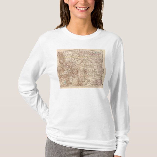 Camiseta 13637 Mont, ND, SD, Wyo, pico (Anverso)