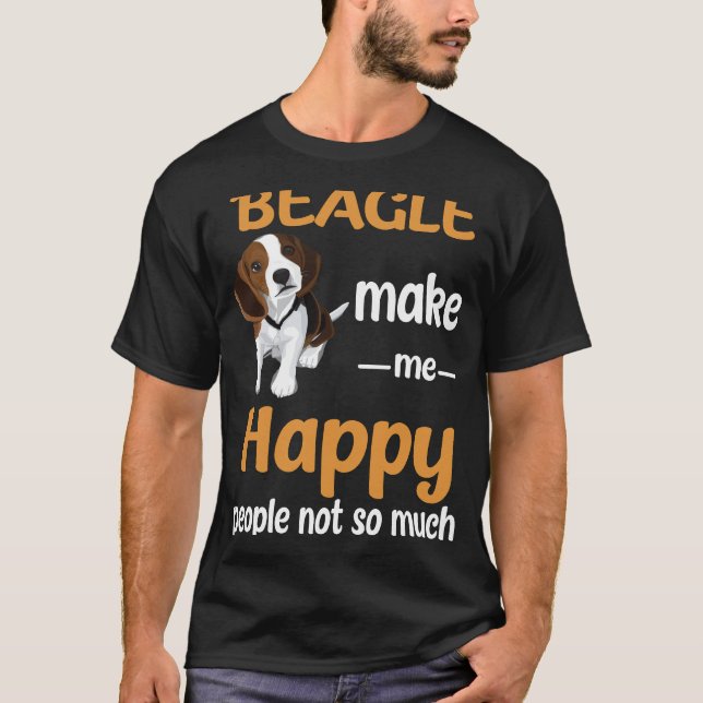 Camiseta 139 Beagle Hazme Feliz (Anverso)