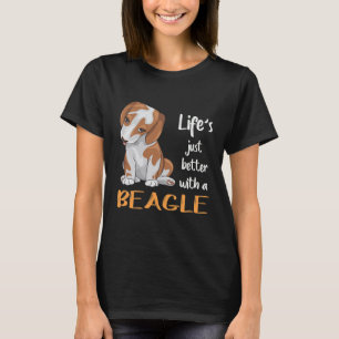 Camiseta 139 La Vida Mejor Con Un Beagle