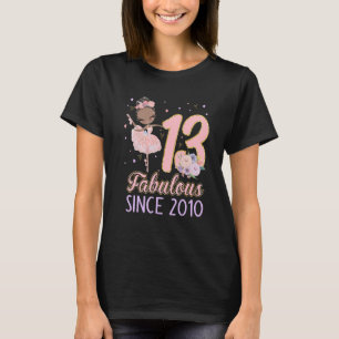 Camiseta 13.ª Chica de cumpleaños Ballet de bailarina Balle
