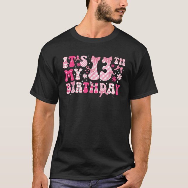 Camiseta 13.ª Coqueta Temática Cumpleaños Compañía De Trece (Anverso)