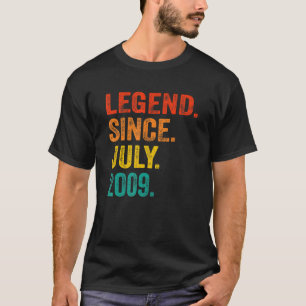 Camiseta 13.ª leyenda de cumpleaños desde julio de 2009 13