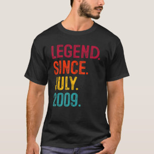 Camiseta 13.ª leyenda de cumpleaños desde julio de 2009 13